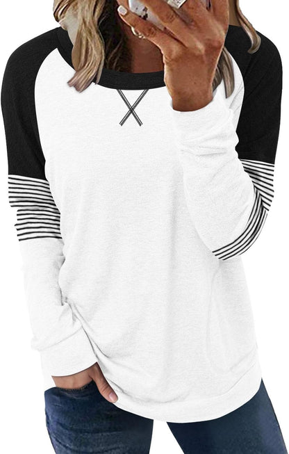 onlypuff Long Sleeve Shirts for Women Fall Fashion Tops Clothing