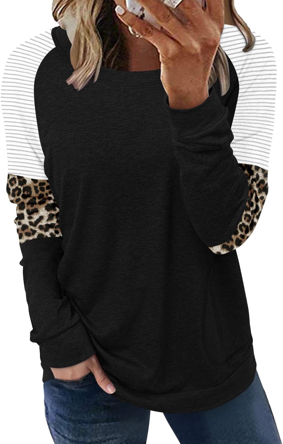 onlypuff Long Sleeve Shirts for Women Fall Fashion Tops Clothing