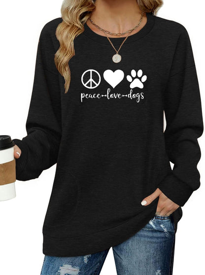 Long Sleeve Shirts for Women Casual Crewneck Sweatshirt 2025 Trendy Loose Basic Tunic Tops