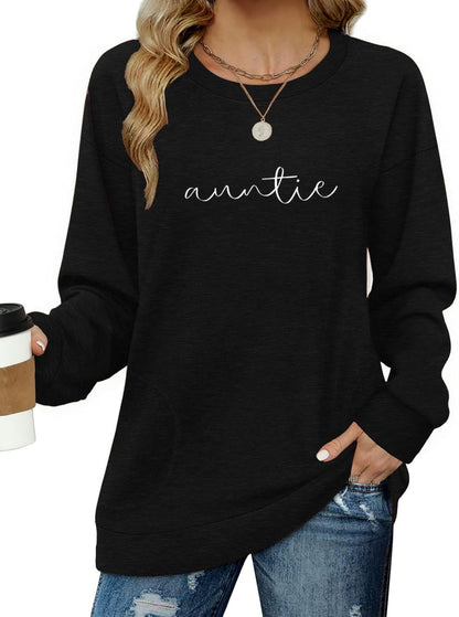 Long Sleeve Shirts for Women Casual Crewneck Sweatshirt 2025 Trendy Loose Basic Tunic Tops