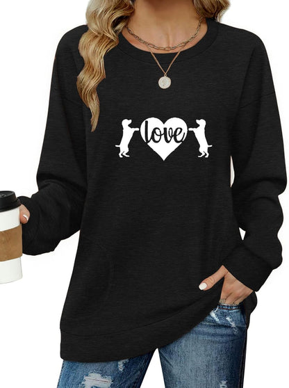 Long Sleeve Shirts for Women Casual Crewneck Sweatshirt 2025 Trendy Loose Basic Tunic Tops