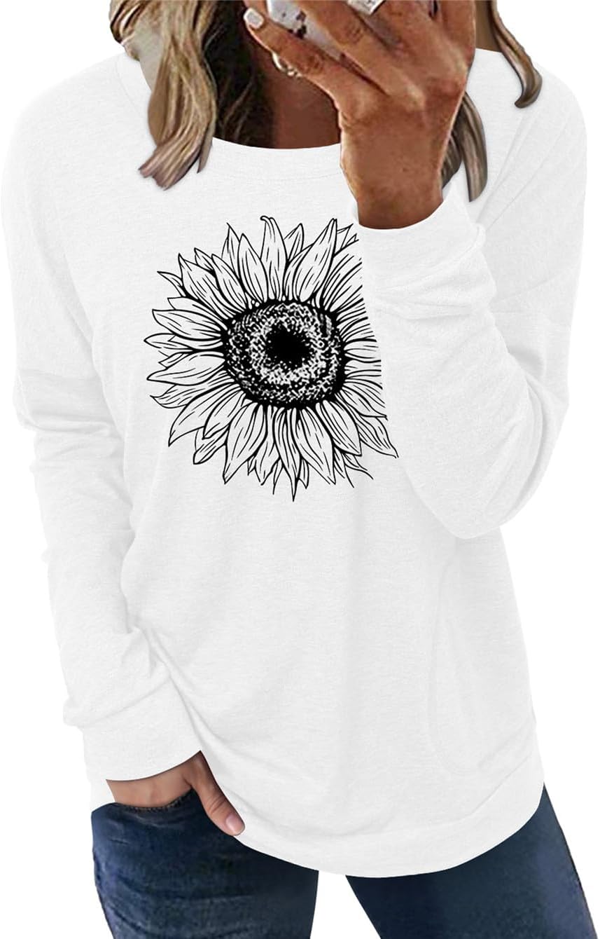 onlypuff Long Sleeve Shirts for Women Fall Fashion Tops Clothing