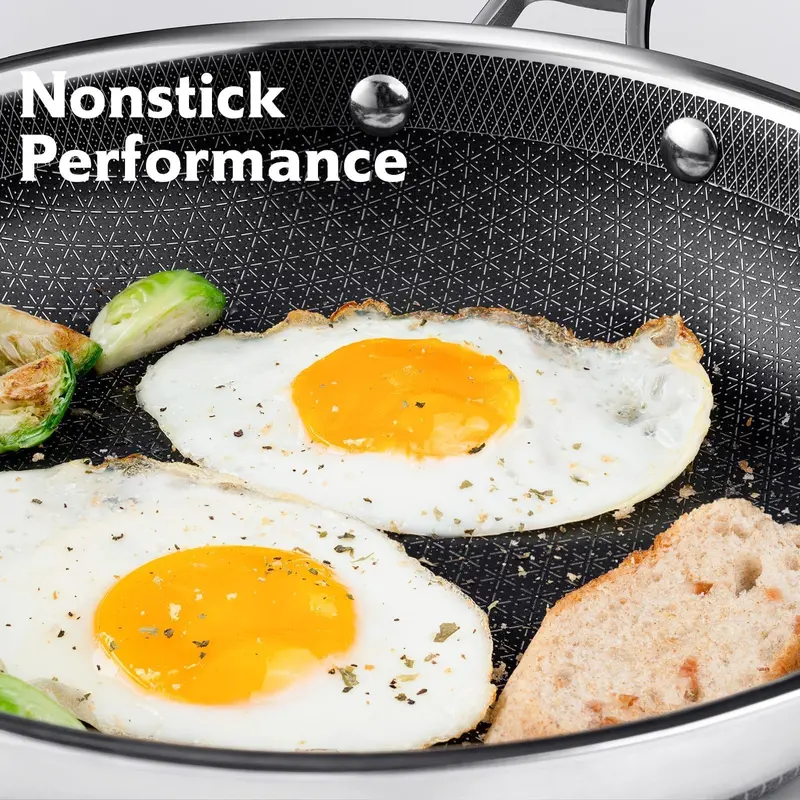 10/14-Piece Hybrid Cookware Set with Lids