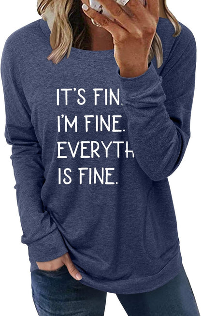 onlypuff Long Sleeve Shirts for Women Fall Fashion Tops Clothing
