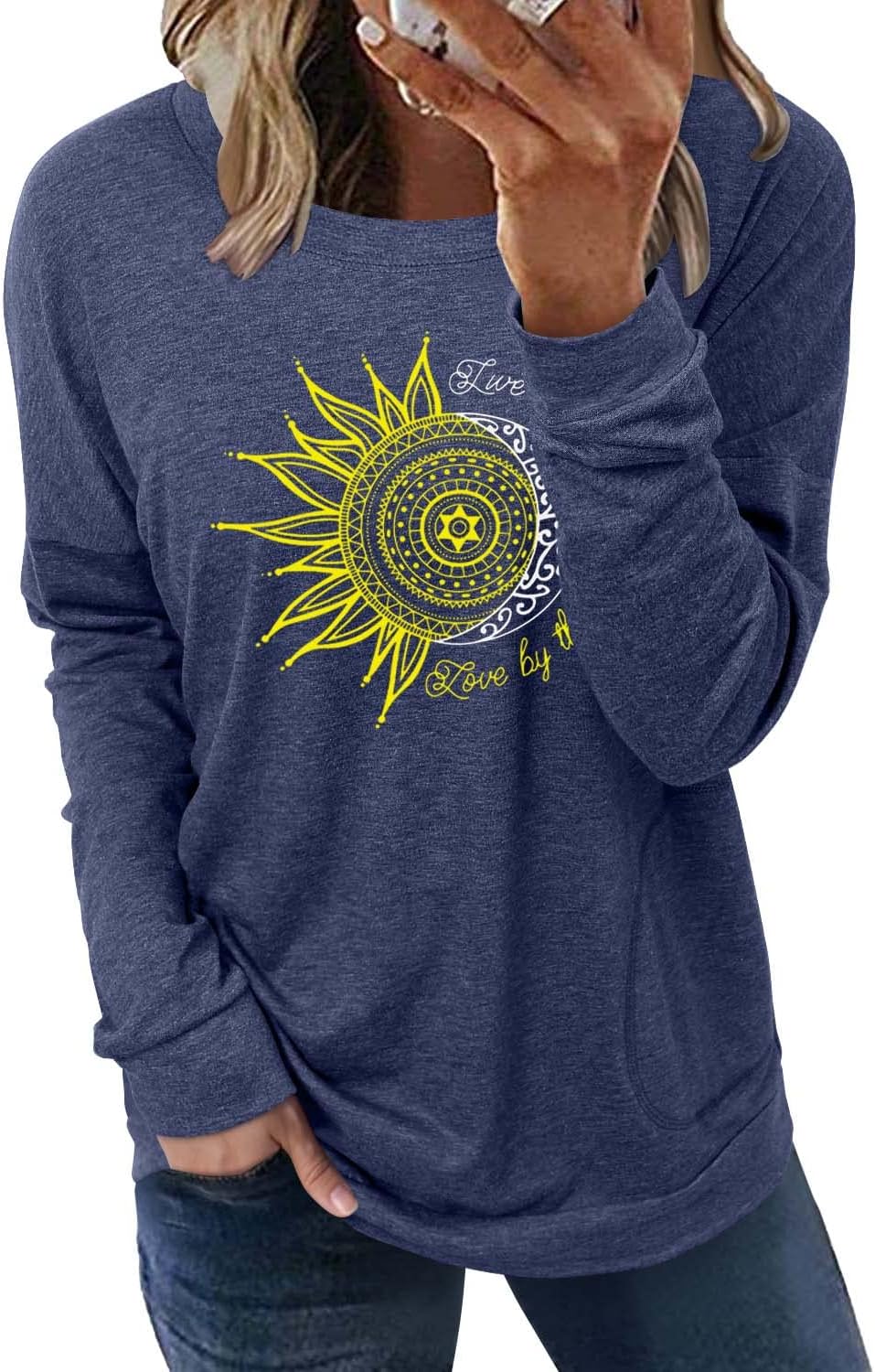 onlypuff Long Sleeve Shirts for Women Fall Fashion Tops Clothing
