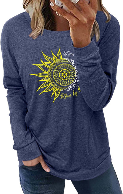 onlypuff Long Sleeve Shirts for Women Fall Fashion Tops Clothing