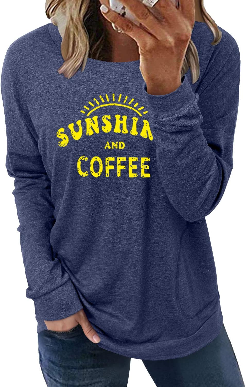 onlypuff Long Sleeve Shirts for Women Fall Fashion Tops Clothing