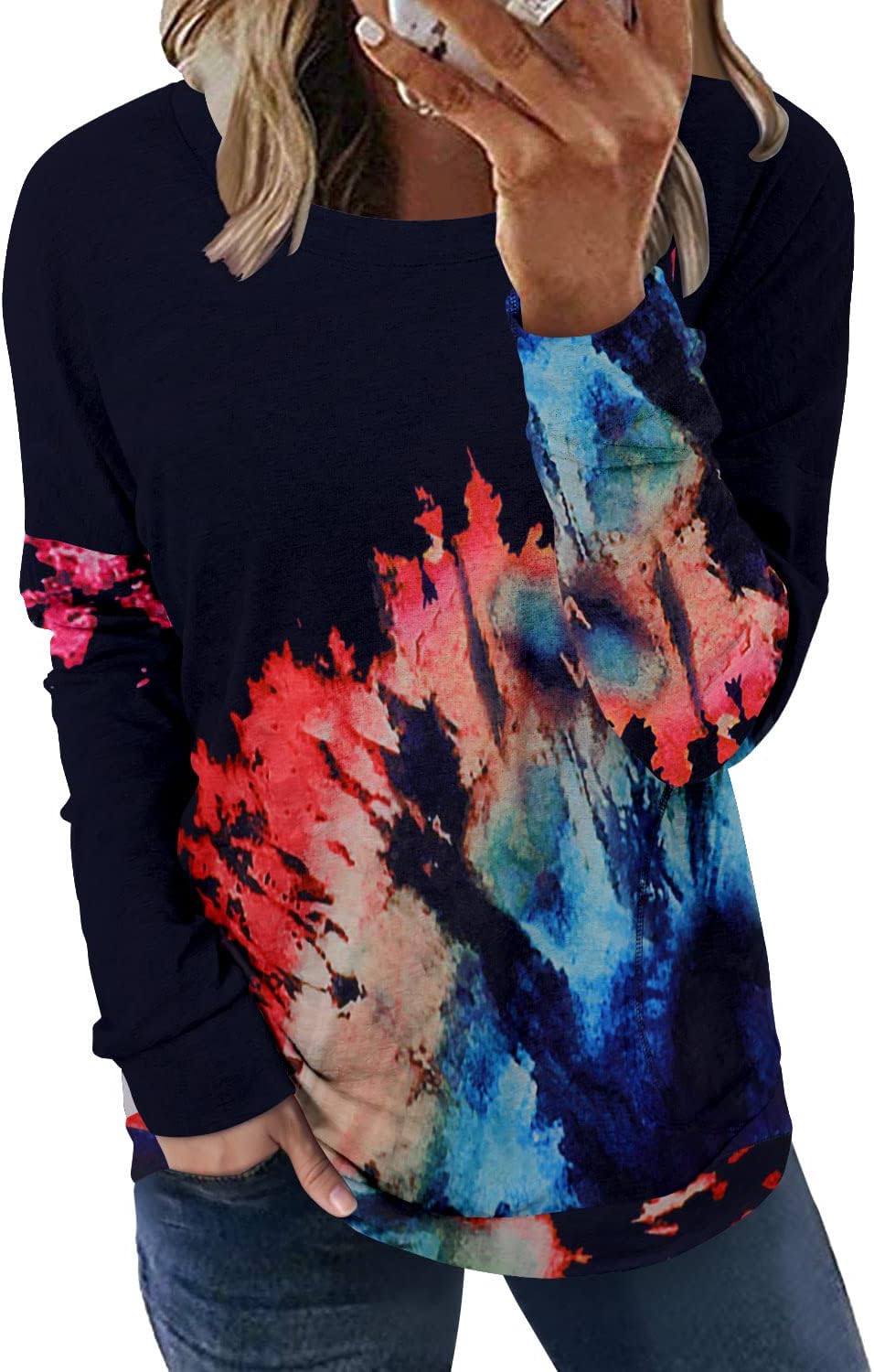 onlypuff Long Sleeve Shirts for Women Fall Fashion Tops Clothing