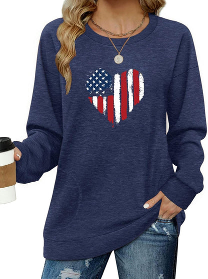 Long Sleeve Shirts for Women Casual Crewneck Sweatshirt 2025 Trendy Loose Basic Tunic Tops