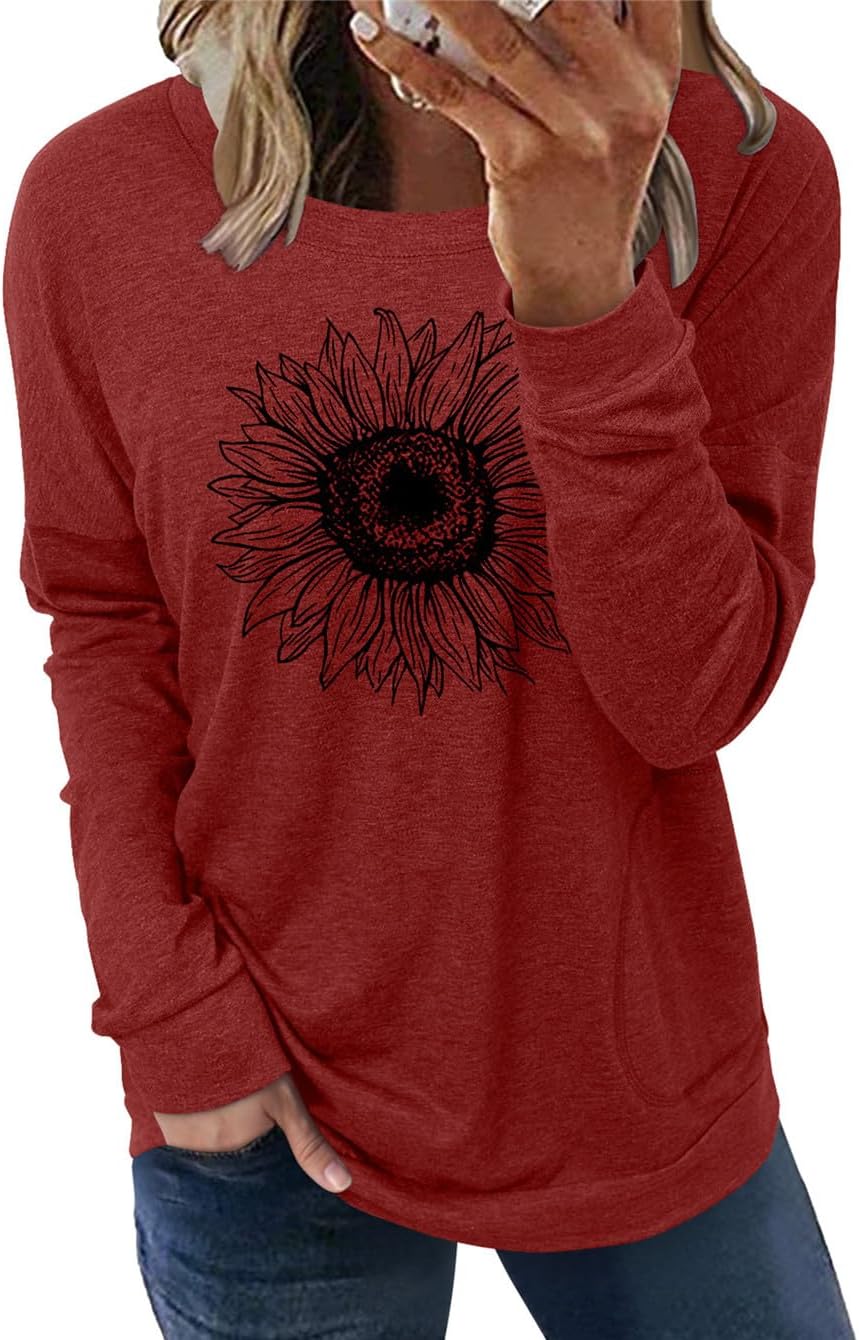 onlypuff Long Sleeve Shirts for Women Fall Fashion Tops Clothing
