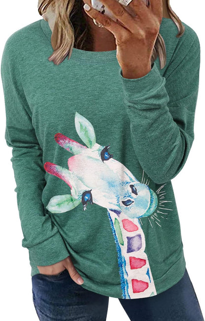 onlypuff Long Sleeve Shirts for Women Fall Fashion Tops Clothing