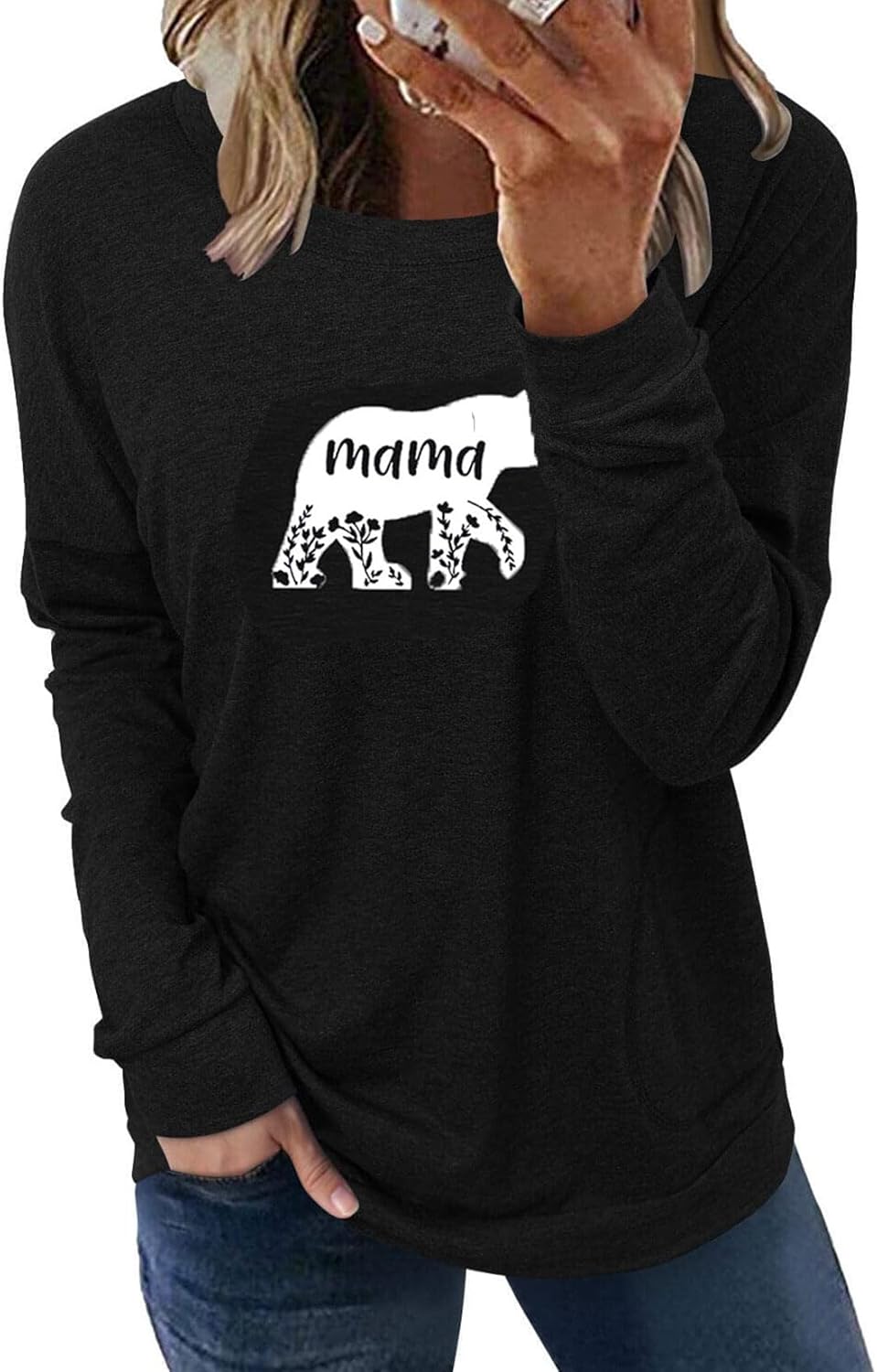 Long Sleeve Shirts for Women Casual Crewneck Sweatshirt 2025 Trendy Loose Basic Tunic Tops
