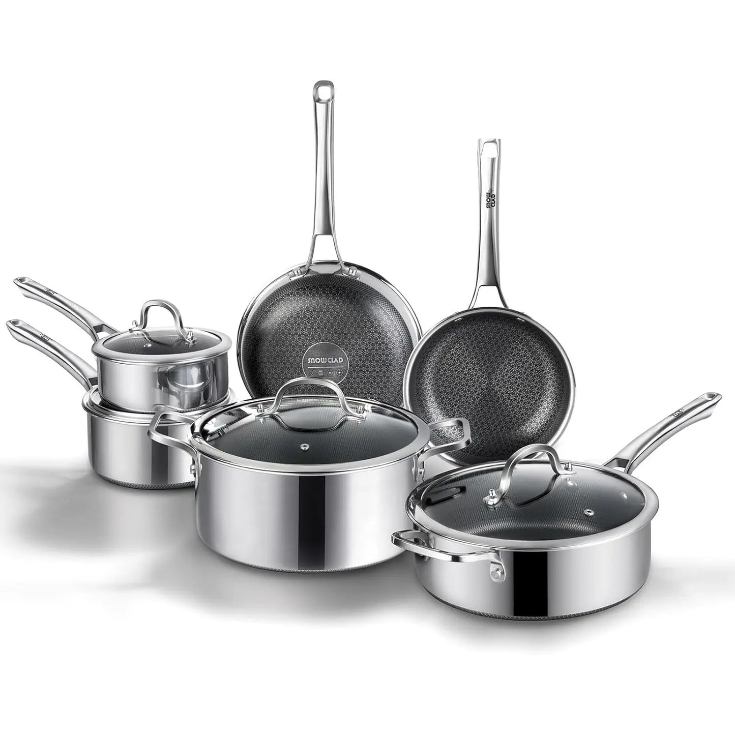 10 Pcs Hybrid Stainless Steel Cookware Sets
