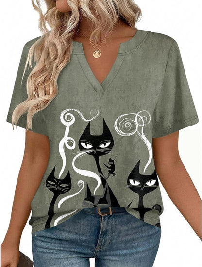 Zeagoo Womens Tops Short Sleeve V Neck Tee Shirts Cute Dressy Casual Clothing Business Work Blouse