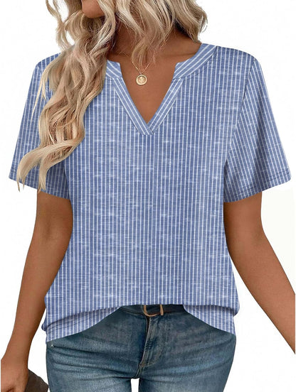 Zeagoo Womens Tops Short Sleeve V Neck Tee Shirts Cute Dressy Casual Clothing Business Work Blouse