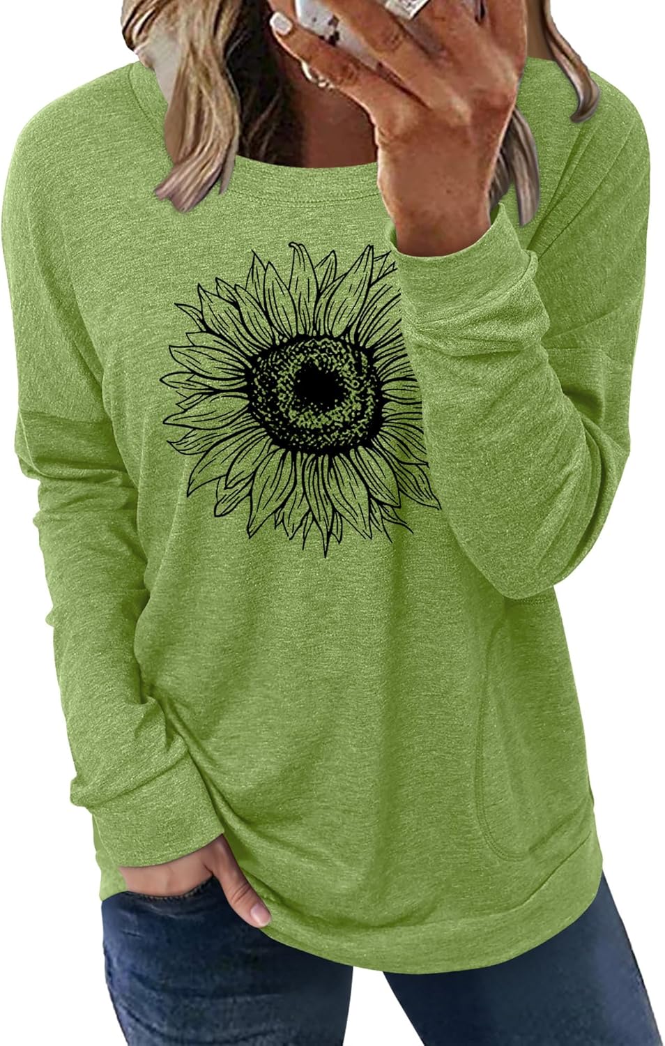 onlypuff Long Sleeve Shirts for Women Fall Fashion Tops Clothing